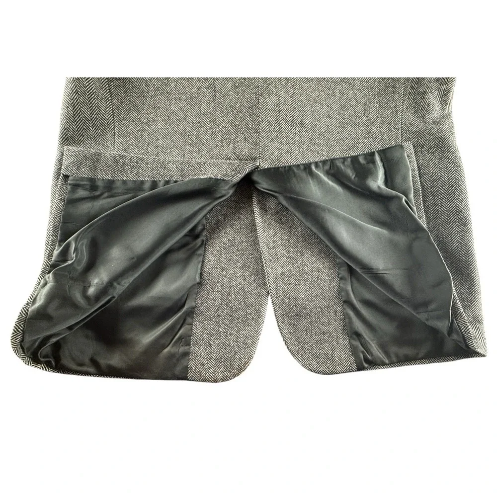 Brooks & Pike Herringbone‎ Blazer 44L Wool Nordstrom Gray USA Made